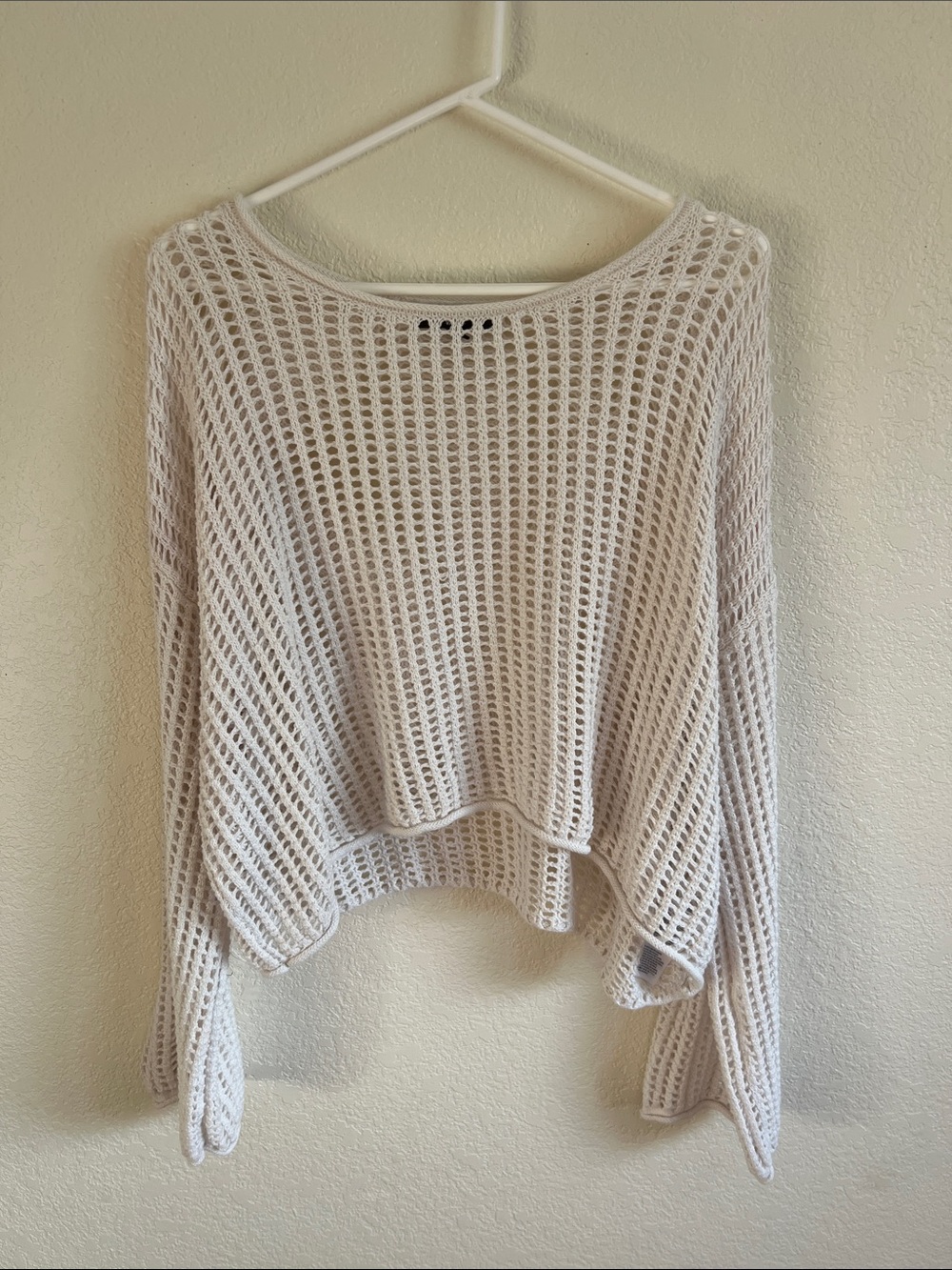 Vans Mila Open Knit Crop Crew Top